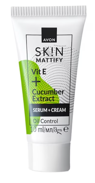 Mini ser + crema cu efect matifiant Avon SKIN, 10ML